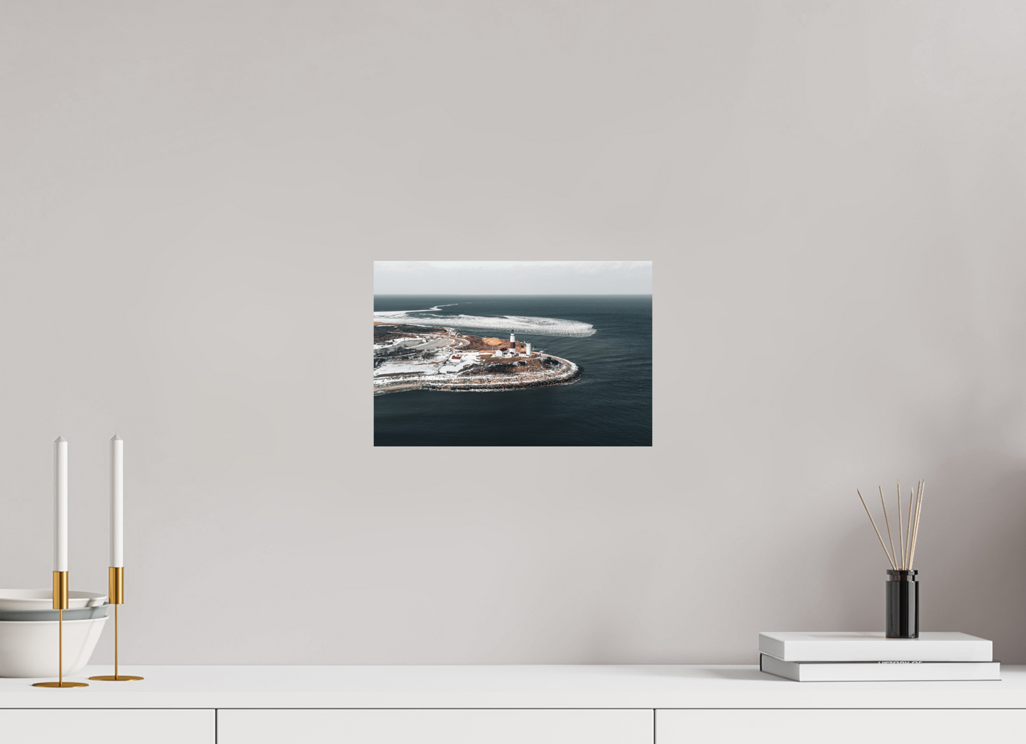 12 x 8″, Metal Montauk Ice