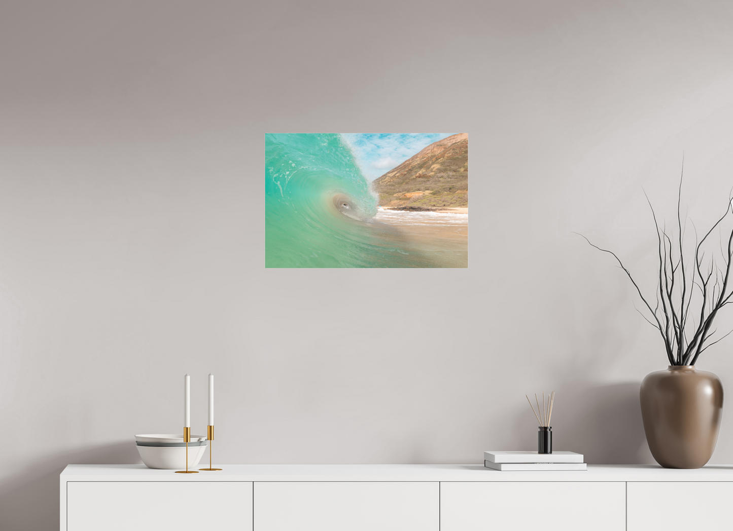 24 x 16″, Acrylic Glass Liquid Emerald