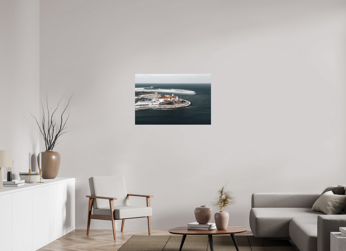 36 x 24″, Metal Montauk Ice