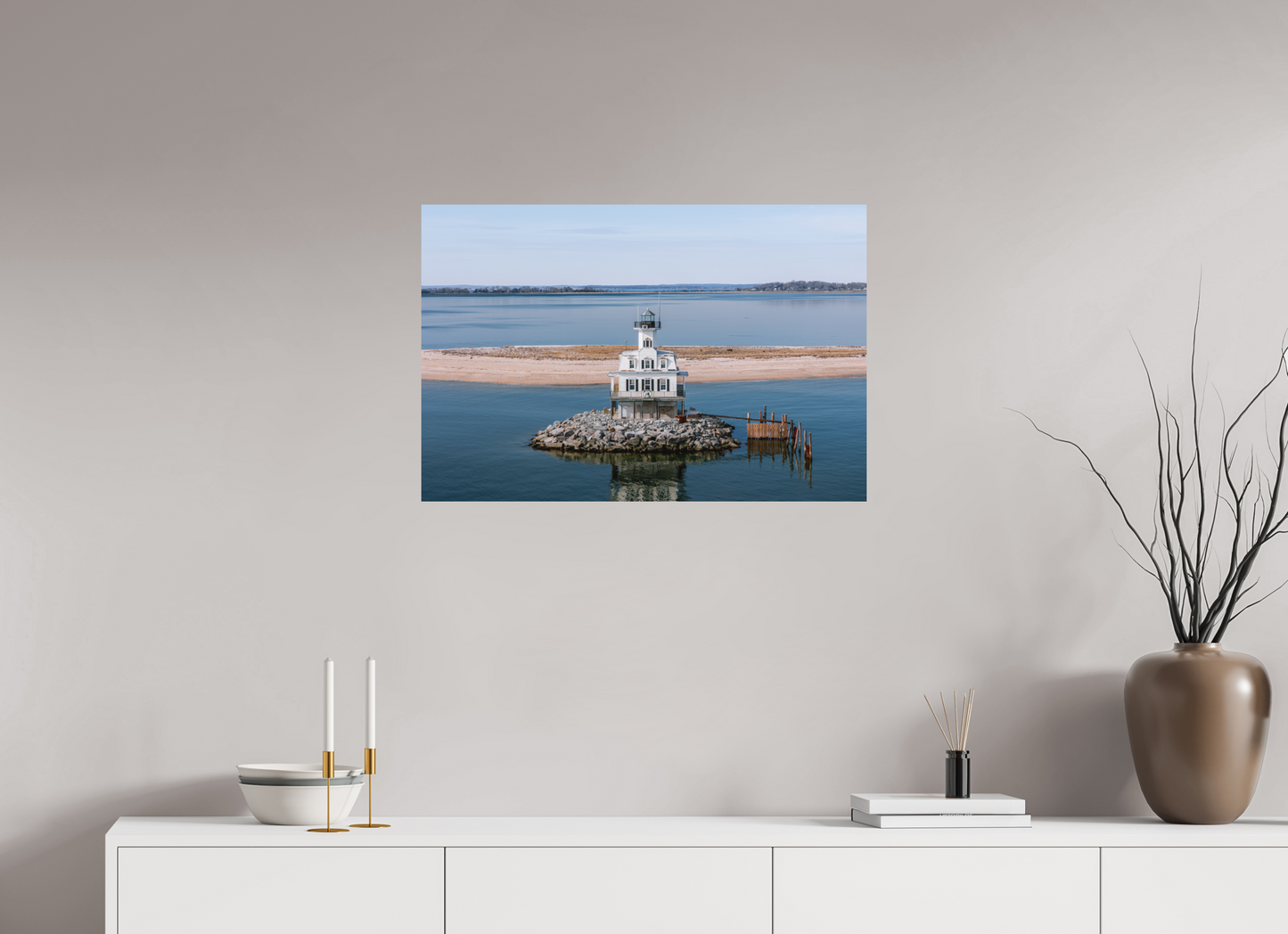 30 x 20″, Metal Silent Horizon