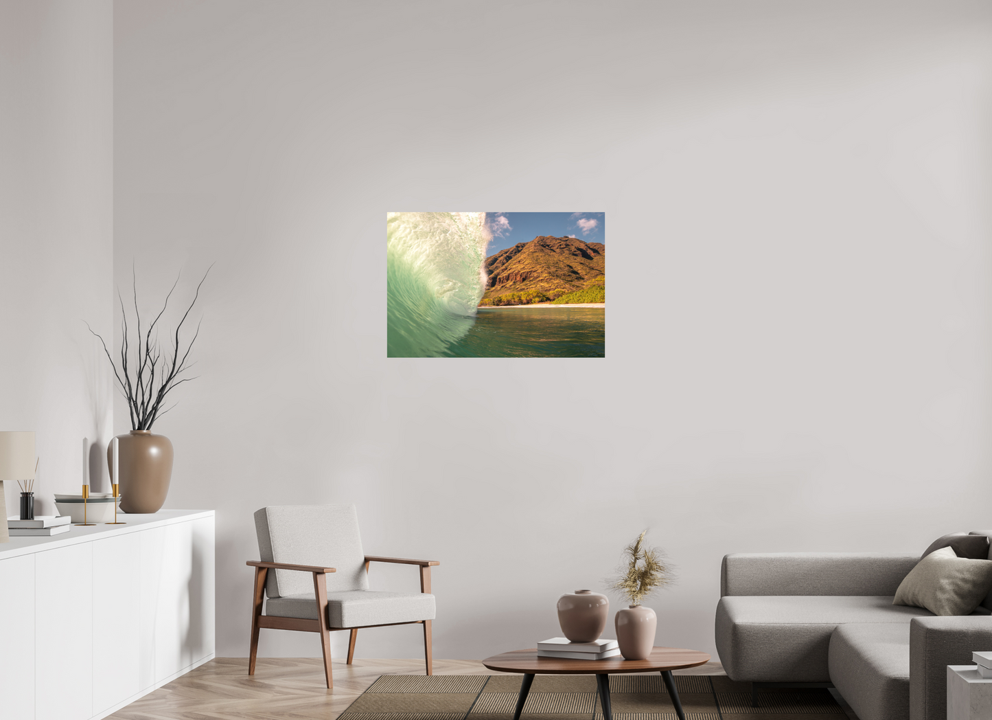 36 x 24″, Metal The Edge of Paradise