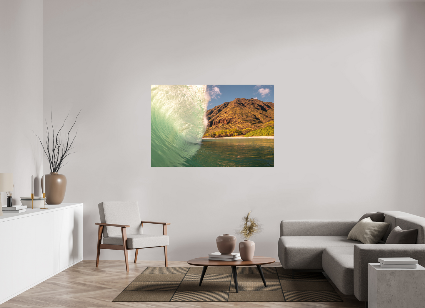 60 x 40″, Metal The Edge of Paradise