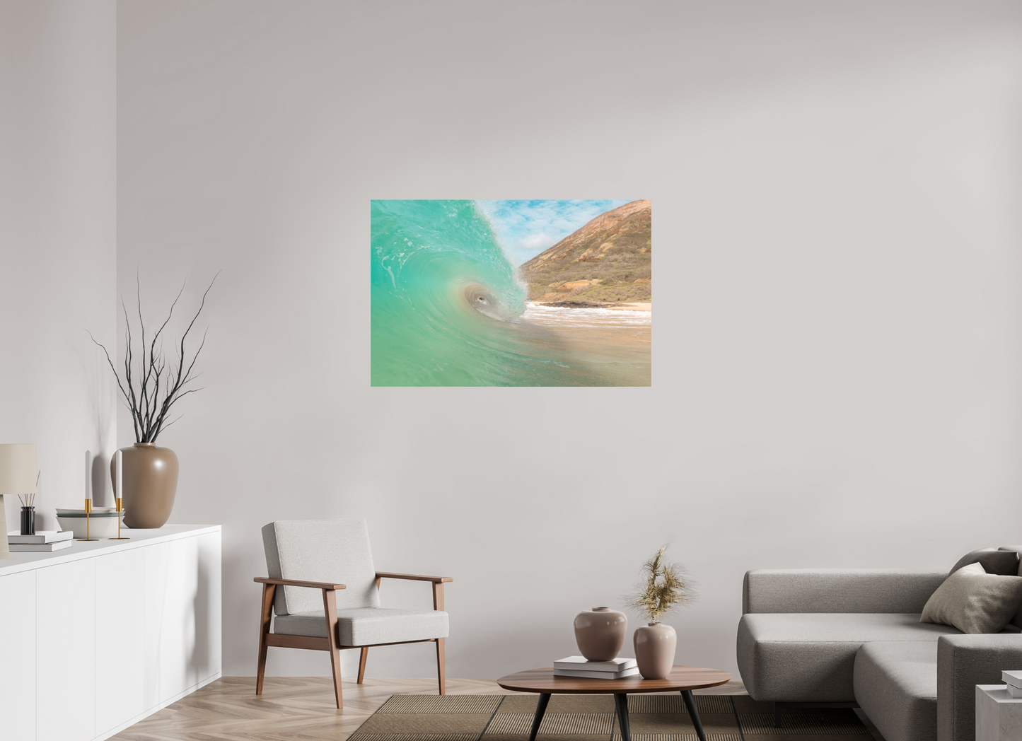 45 x 30″, Metal Liquid Emerald