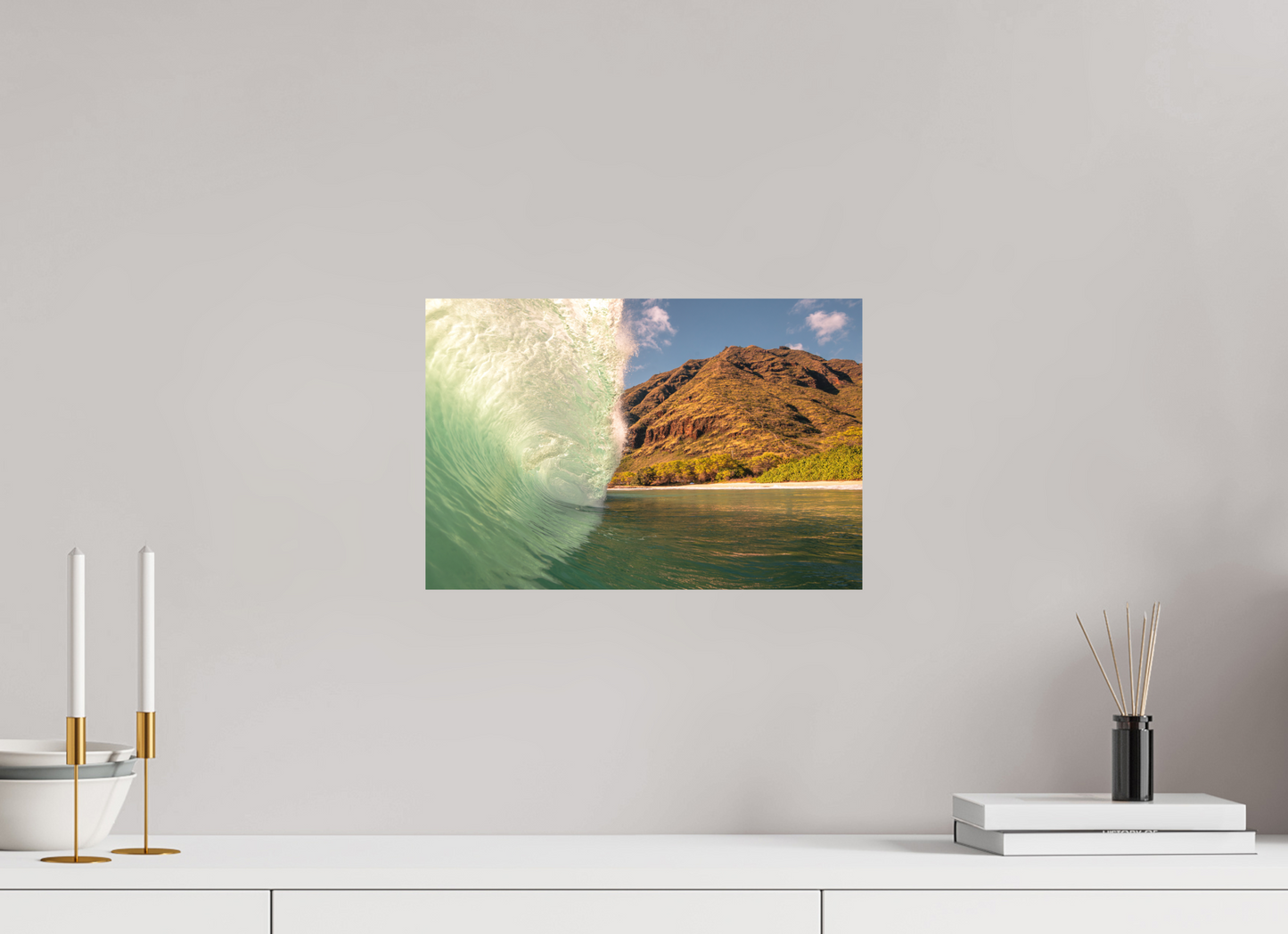 15 x 10″, Metal The Edge of Paradise