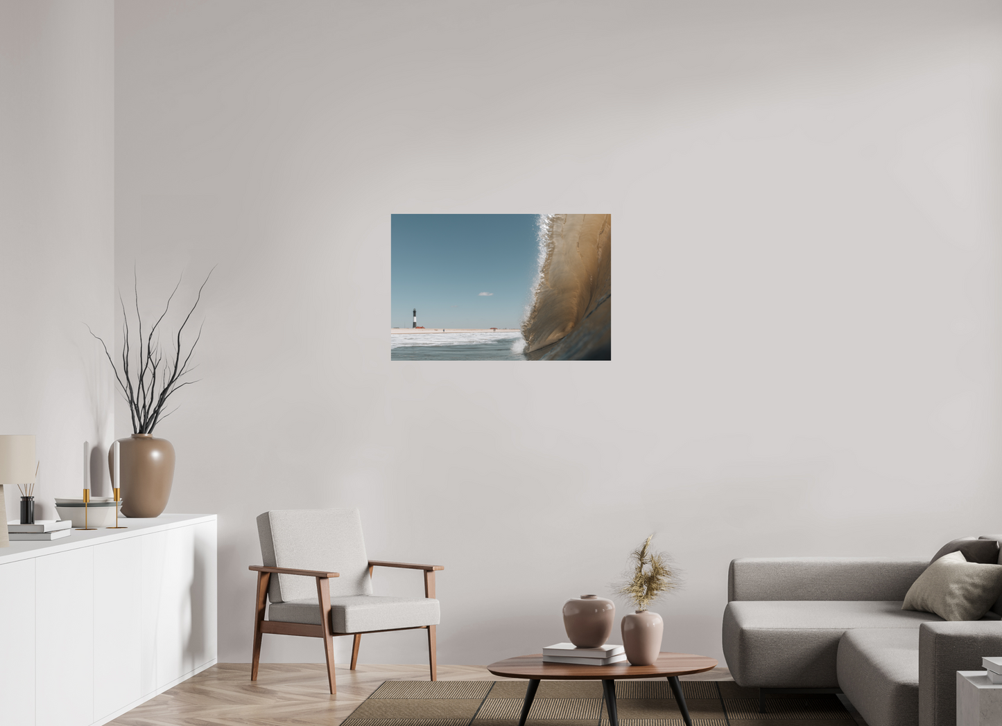 36 x 24″, Metal Beacon Beneath the Barrel