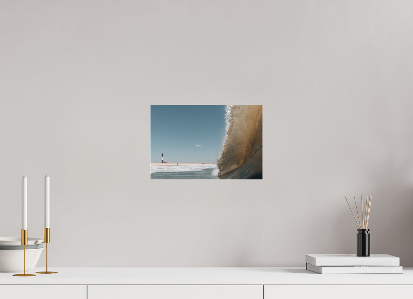 12 x 8″, Acrylic Glass Beacon Beneath the Barrel