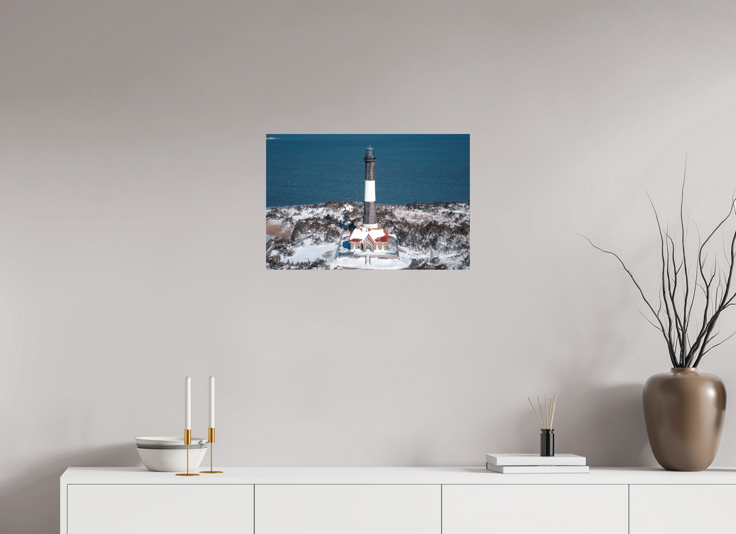 24 x 16″, Metal Frozen Coast