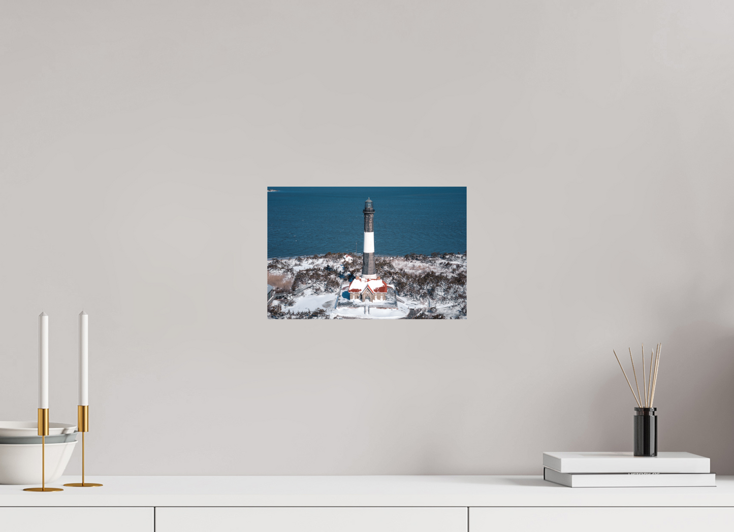 12 x 8″, Metal Frozen Coast