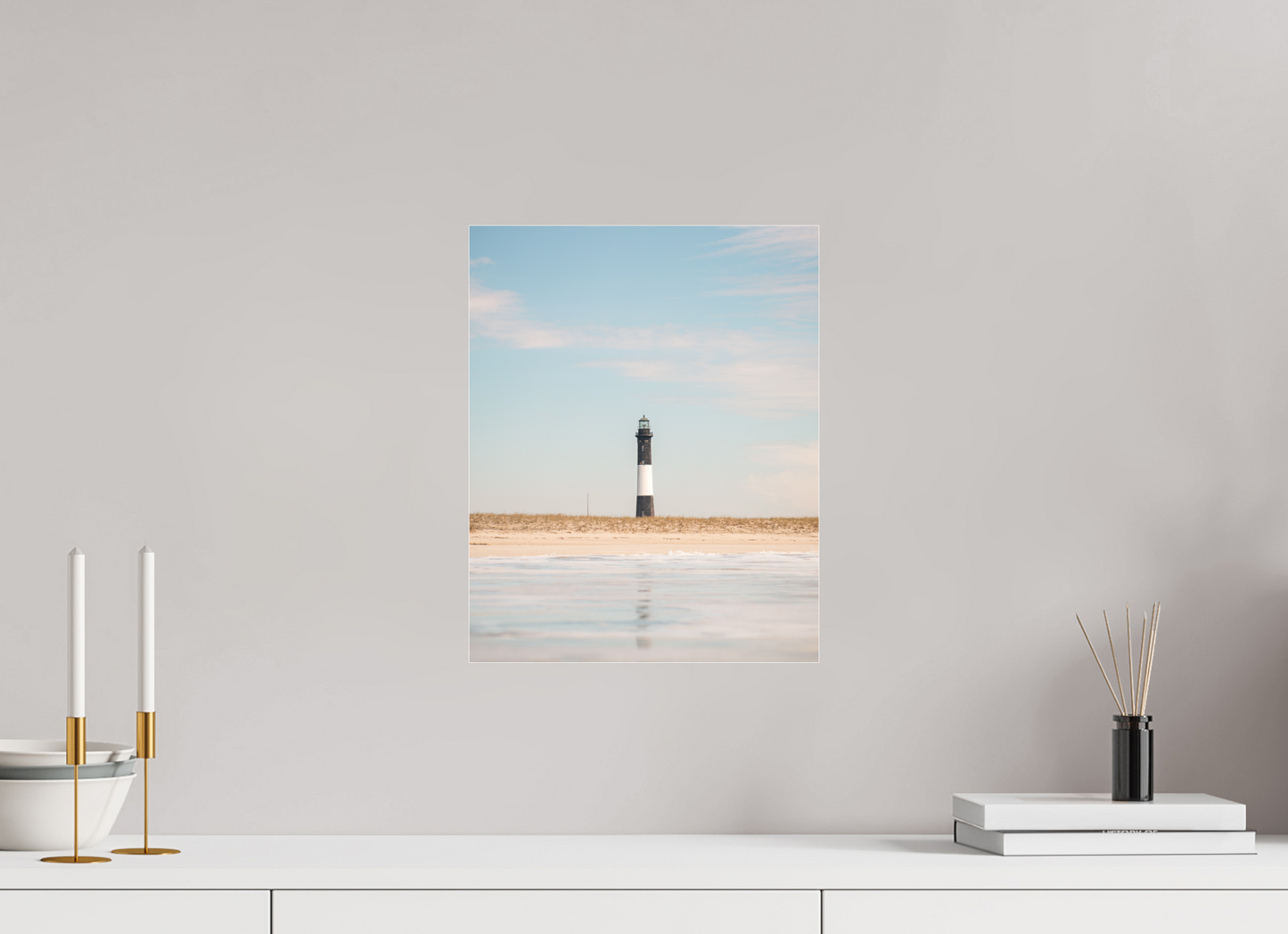 12 x 15″, Acrylic Glass Still Waters, Steady Light