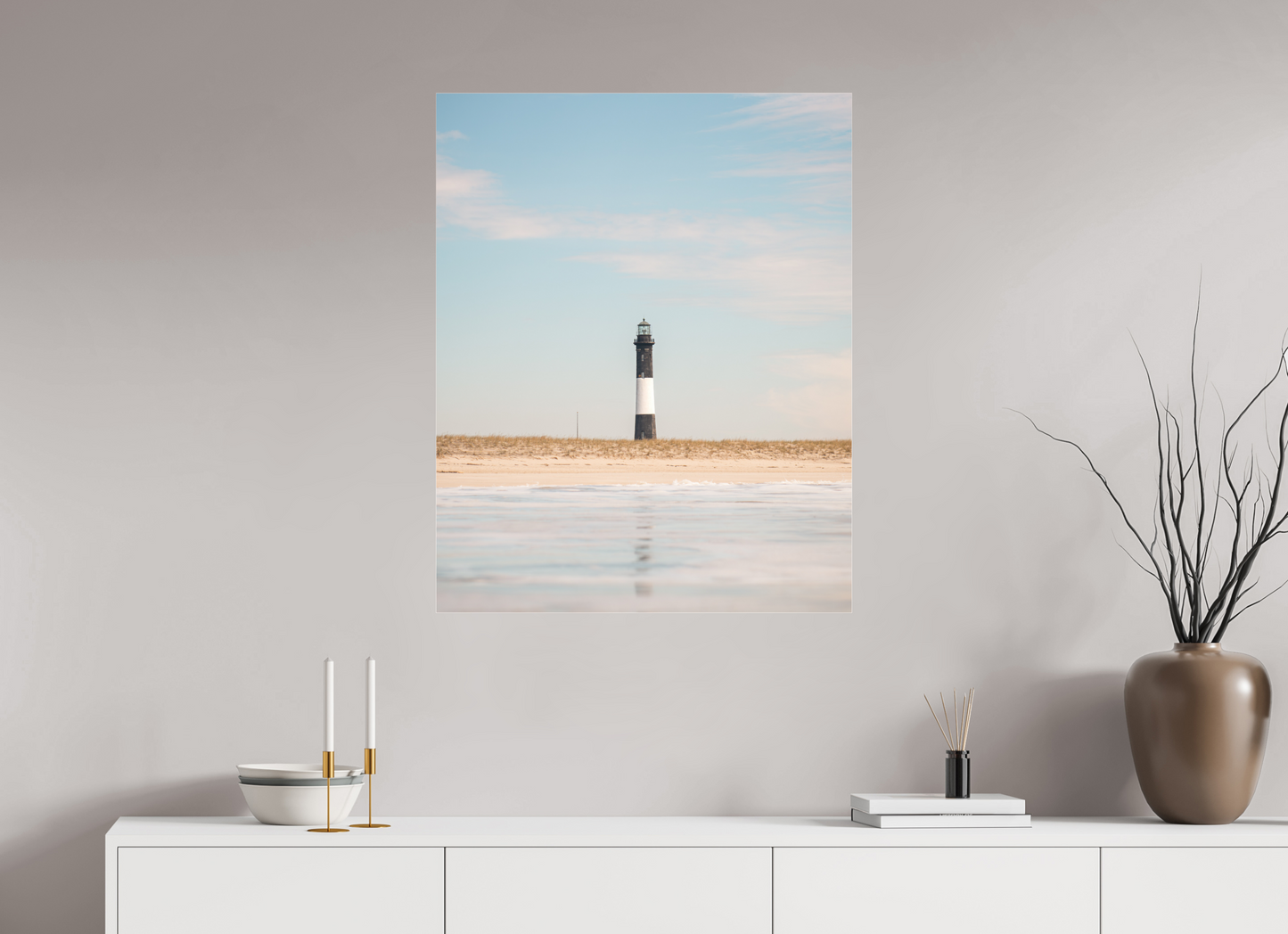 28 x 35″, Acrylic Glass Still Waters, Steady Light