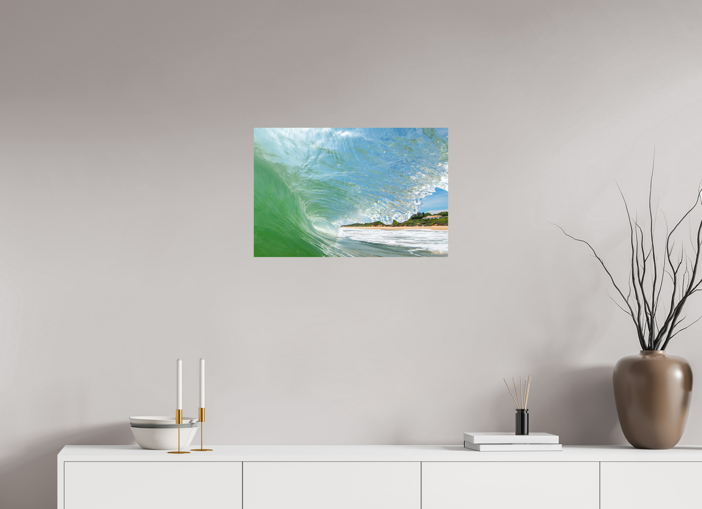 24 x 16″, Metal The Green Room